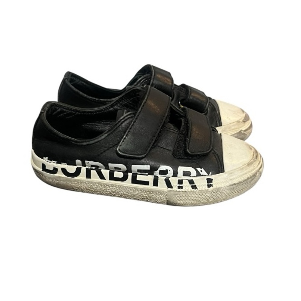 Burberry Black Kids Shoes Size 25 Hook & Loop Sneaker